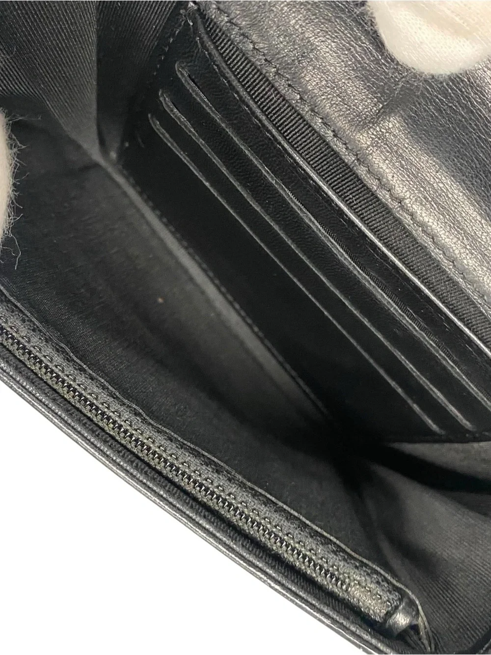 CHANEL Quilted Lambskin Flap Wallet